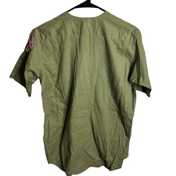 Vintage 60s Boys Scouts Button Down Shirt Small - Picture 4 of 5
